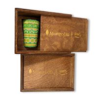 CAJAS MADERA ENTINTADA HUICHOL